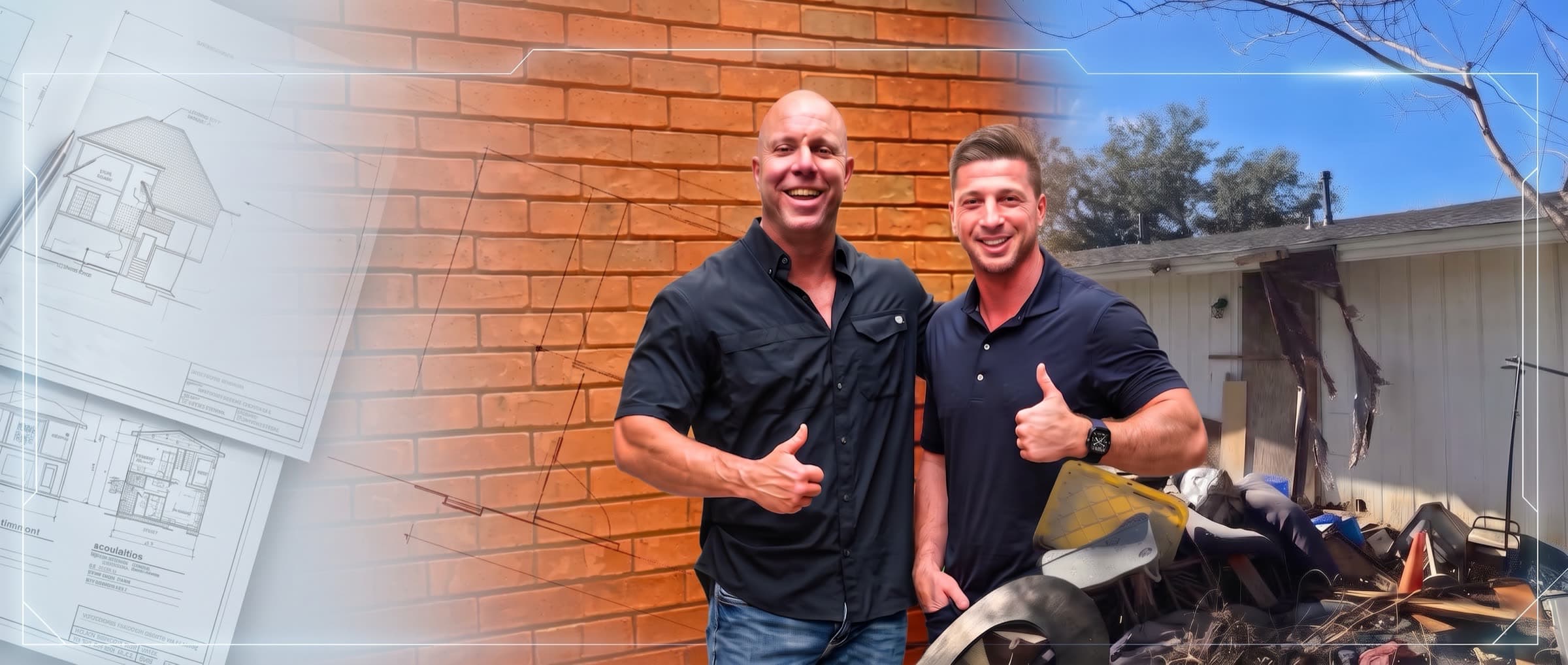 The Fast Lane Homes team outside a property